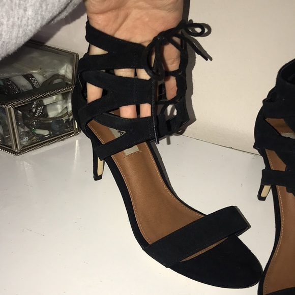 Steve Madden Caged Lace Up Heels - Picture 8 of 9